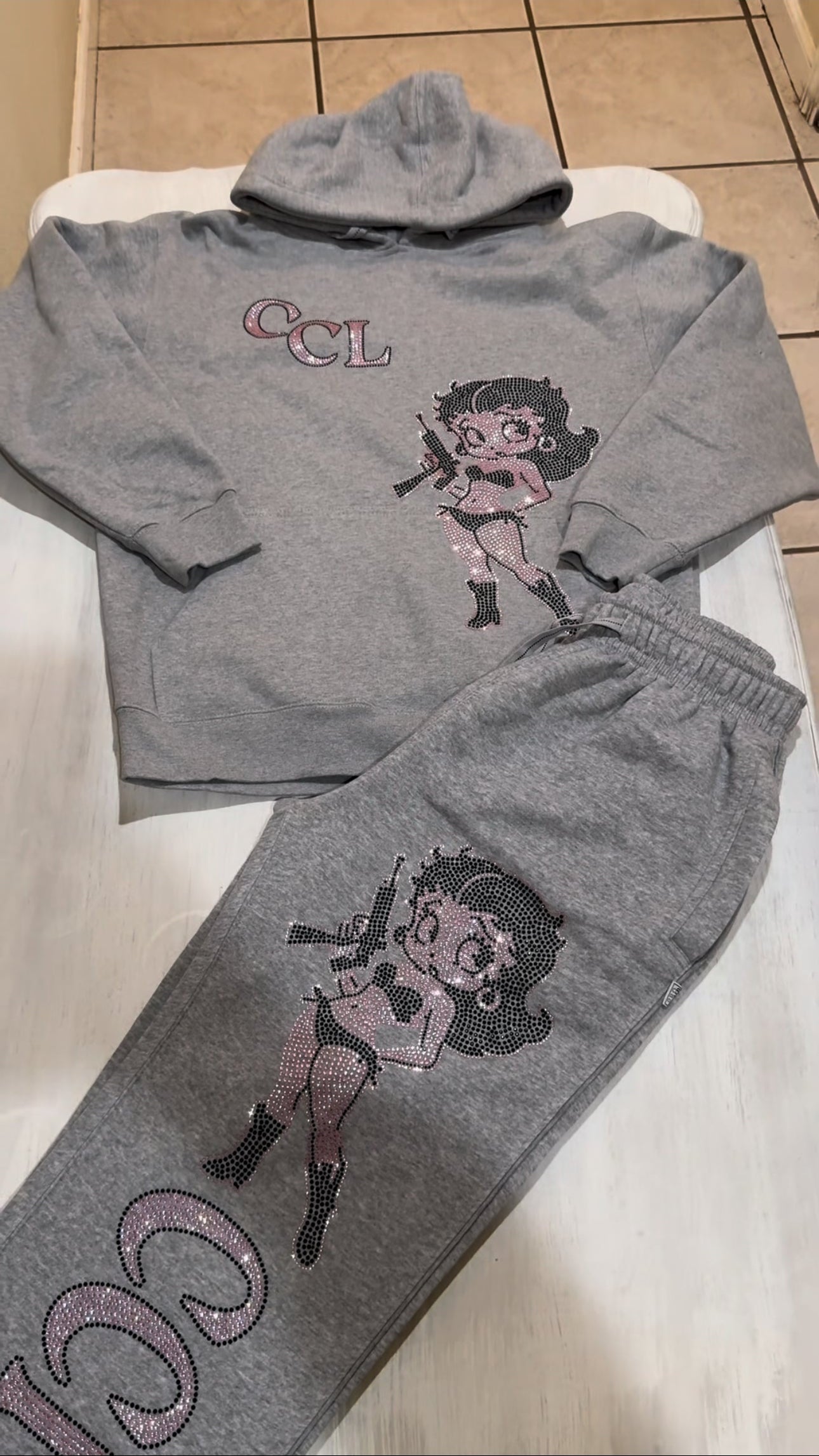 RHINESTONE (PRO CLUB) HOODIE