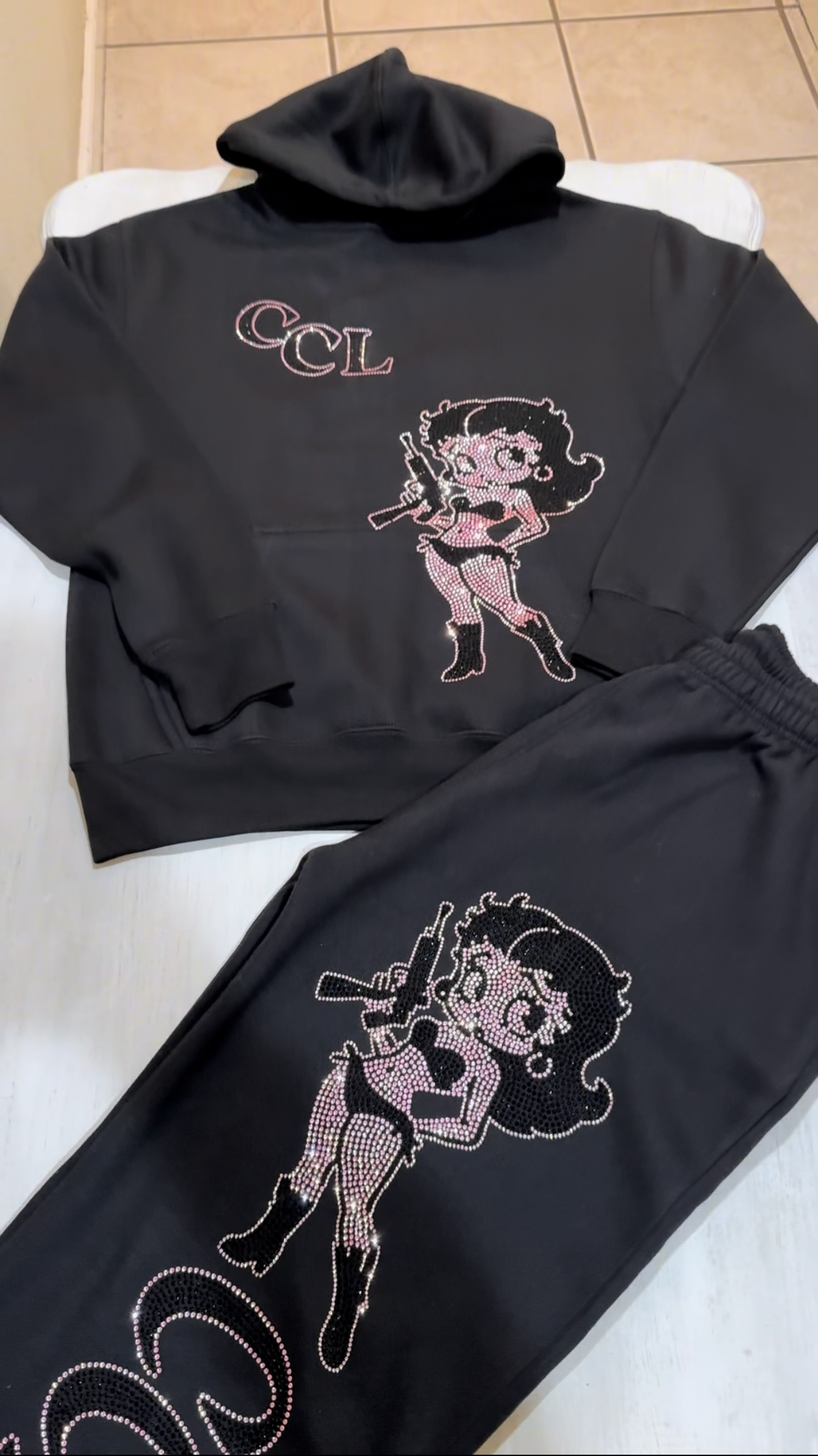 RHINESTONE (PRO CLUB) HOODIE